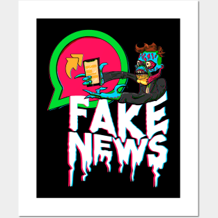 Fake News Panic Obey 3D Posters and Art